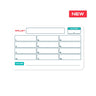 Crypto seed phrase storage Multisig stonecard with designated wallet and notes sections for secure listing.