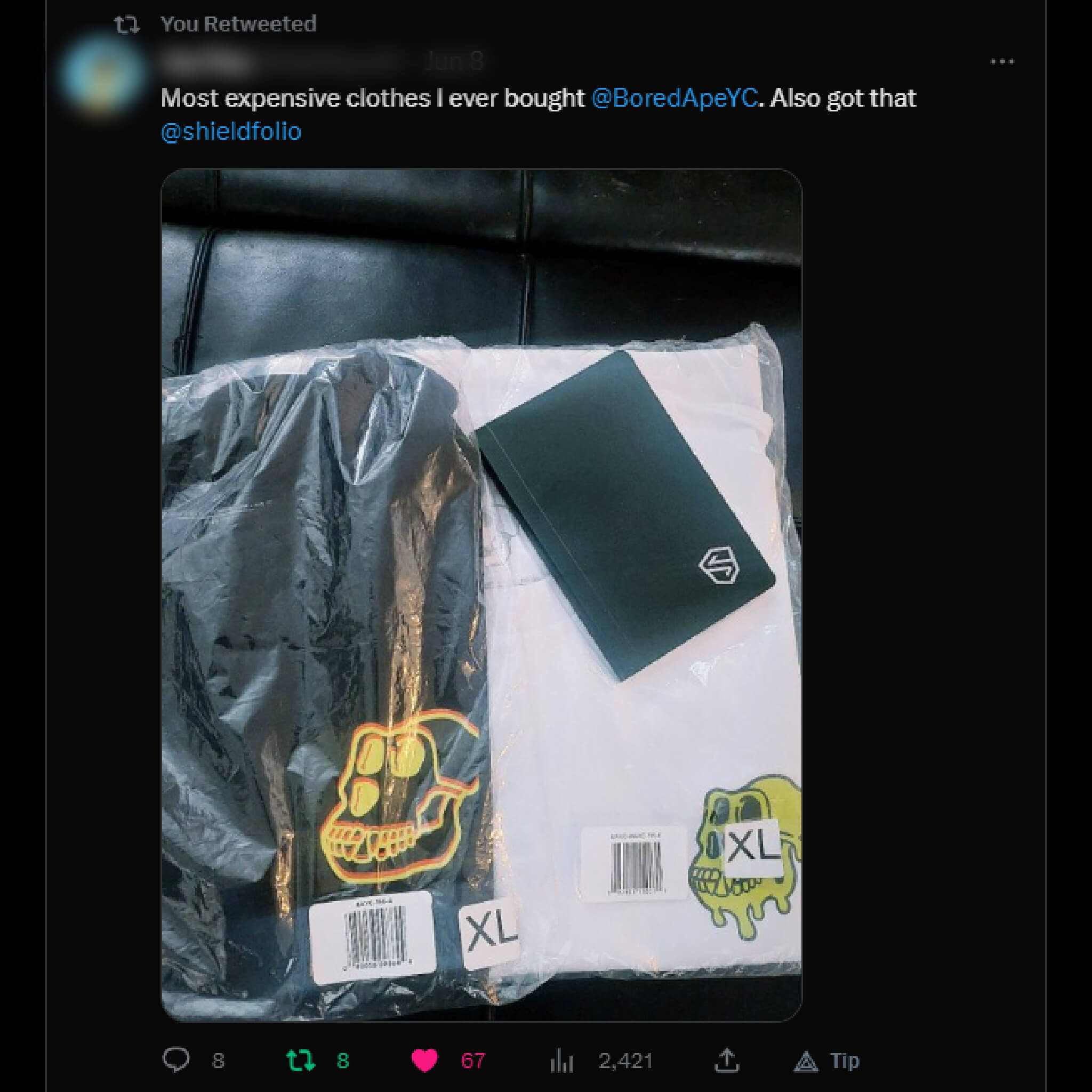 Twitter review with the Shieldfolio stonebook for cold wallet seed phrase storage for crypto hardware wallets