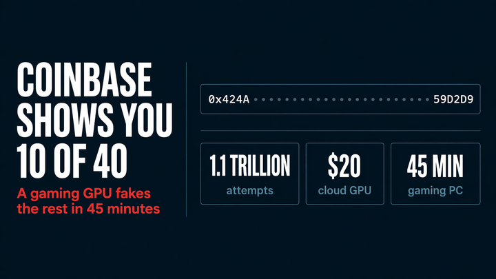 Coinbase Hides Most of Your Deposit Address. Here's Why It's Risky.