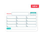 Crypto seed phrase storage Multisig stonecard with designated wallet and notes sections for secure listing.