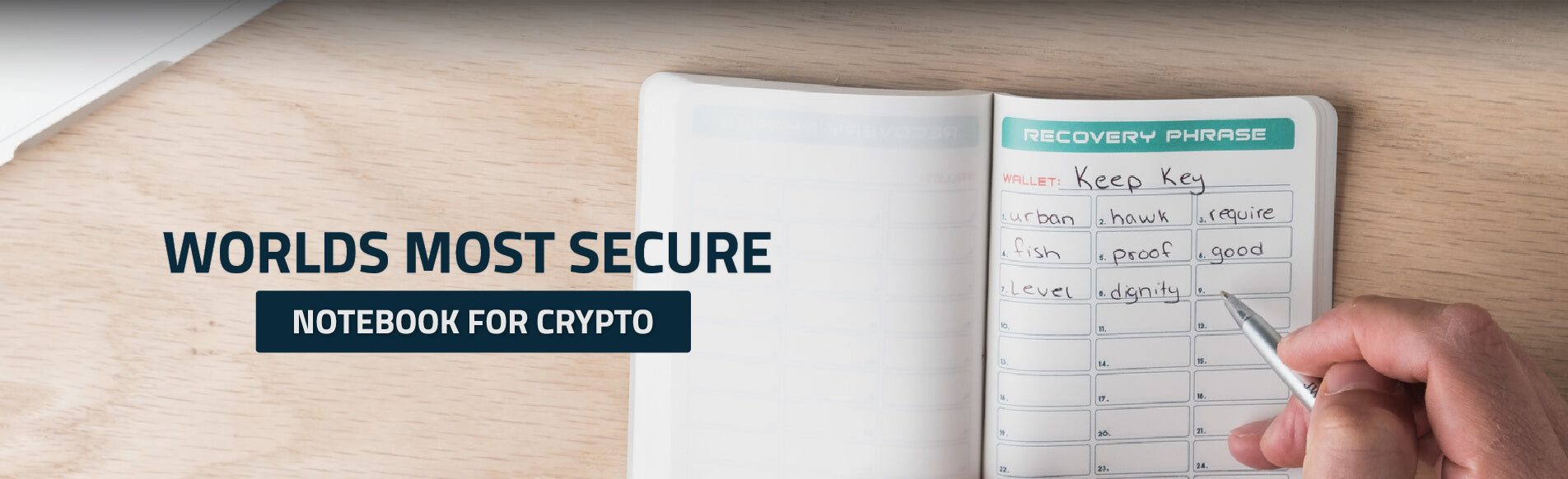Secure Your Crypto - 2-Pack Seed Phrase Stonebook