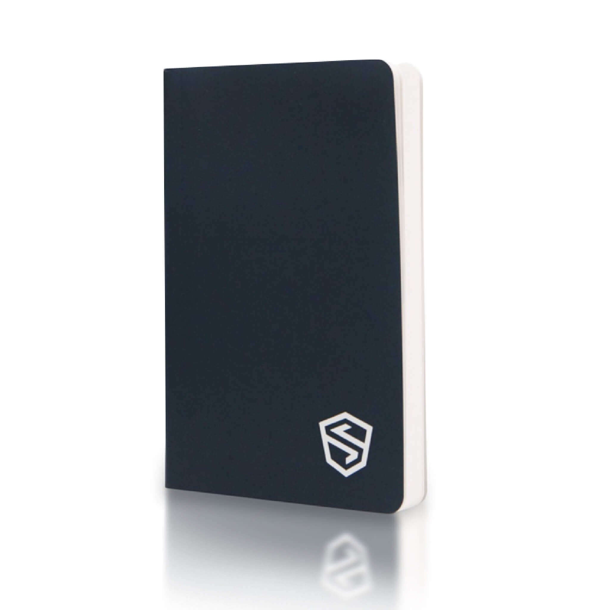 Stonebook ™ Notebook for bitcoin and cryptocurrency private keys and passwords on a white background